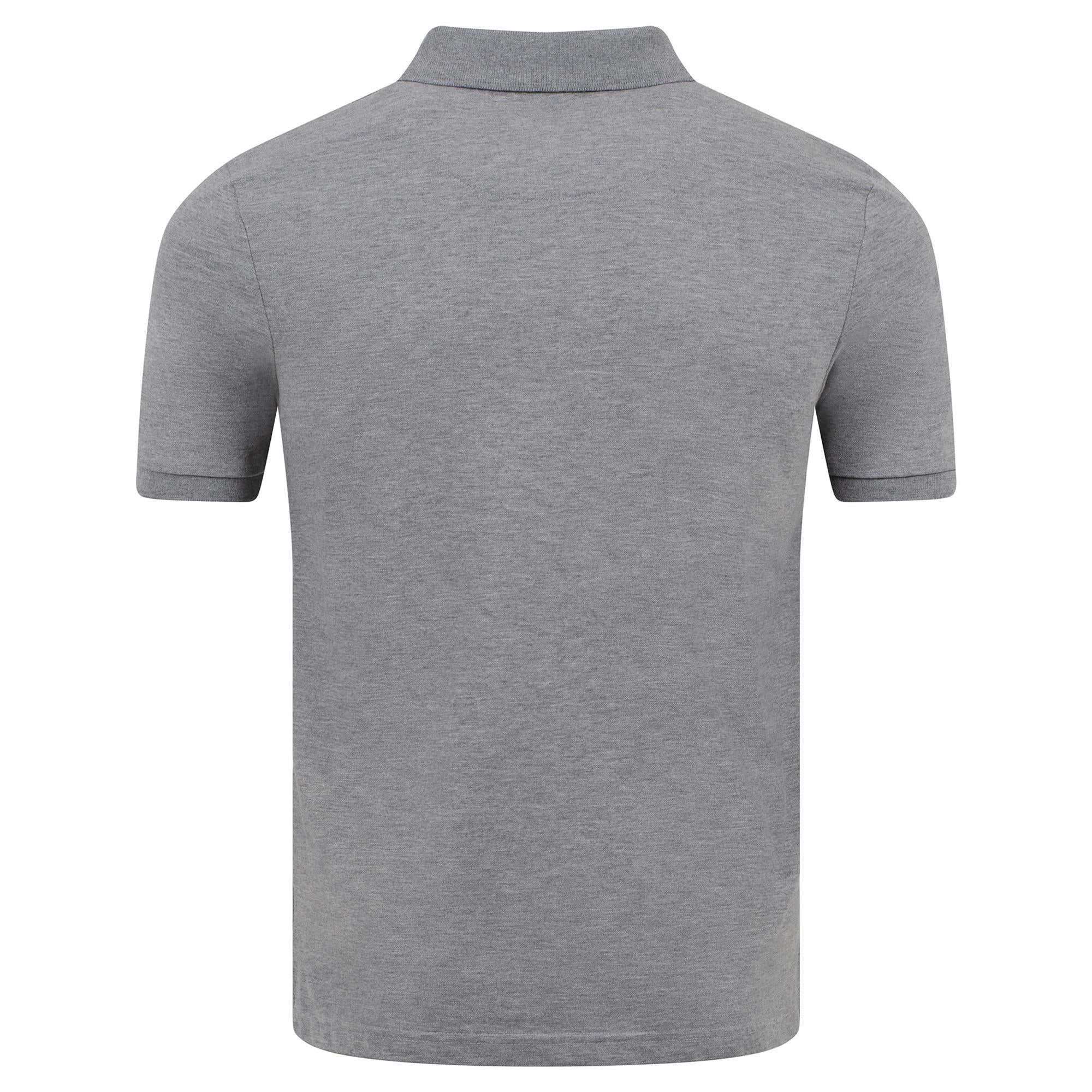 Jones Original Red Golf Bag Badge Mens Polo Shirt Grey